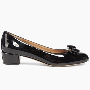 Salvatore Ferragamo Women’s Pump Black Patent Leather NEW NWOT